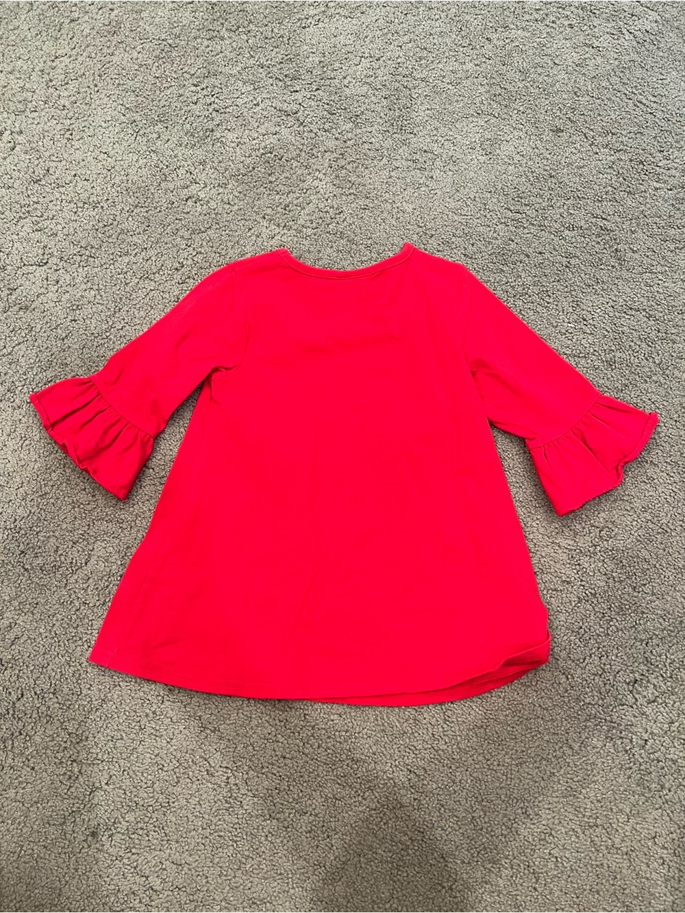 Red Ruffled Tunic - Picture 4 of 4